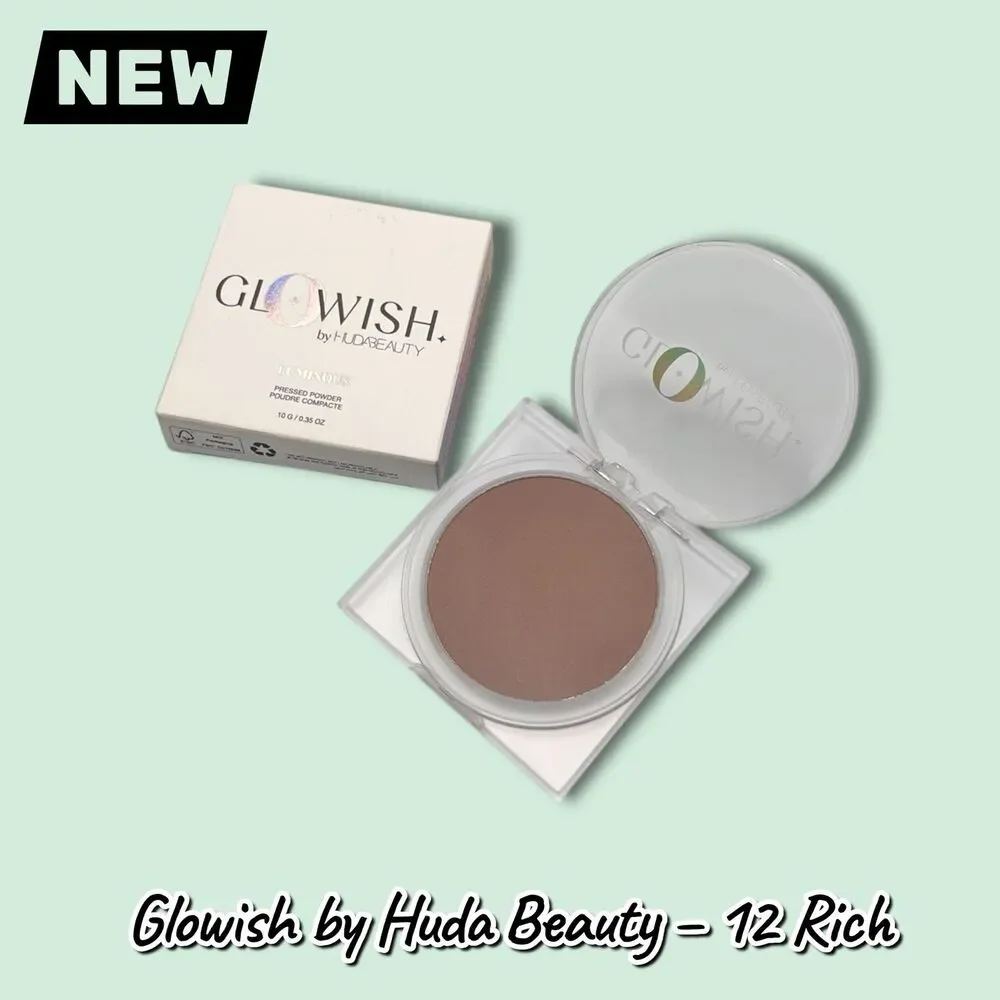 New Glowish by Huda Beauty Luminous Pressed Powder – Shade: 12 Rich